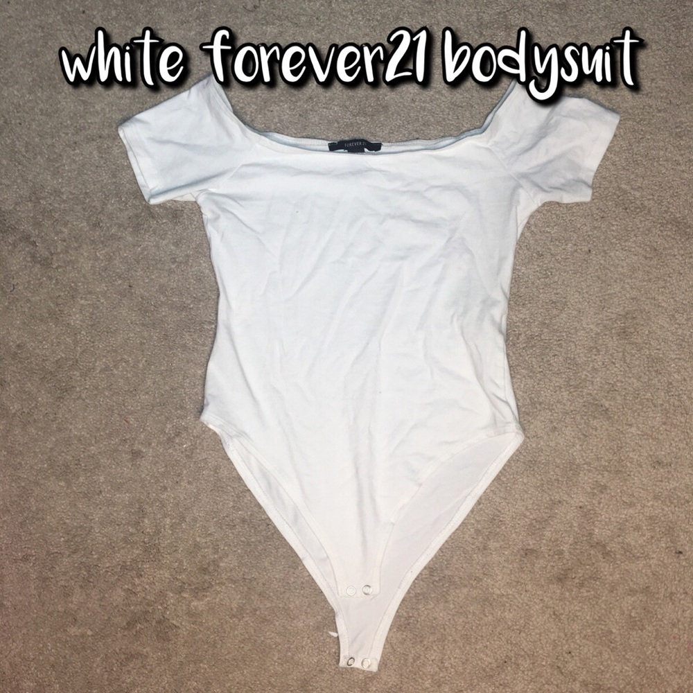 white off the shoulder bodysuit